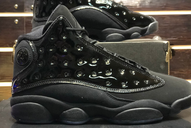 Air Jordan 13 Cap and Gown Black Shoes